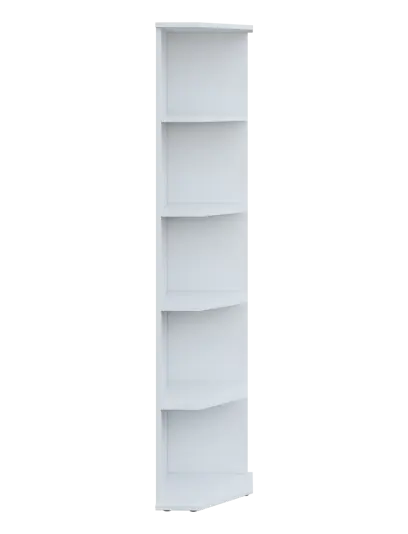 LZ 5 - 3 kancelářská skříň, rohová, pravá, 1822x360x400, bílá